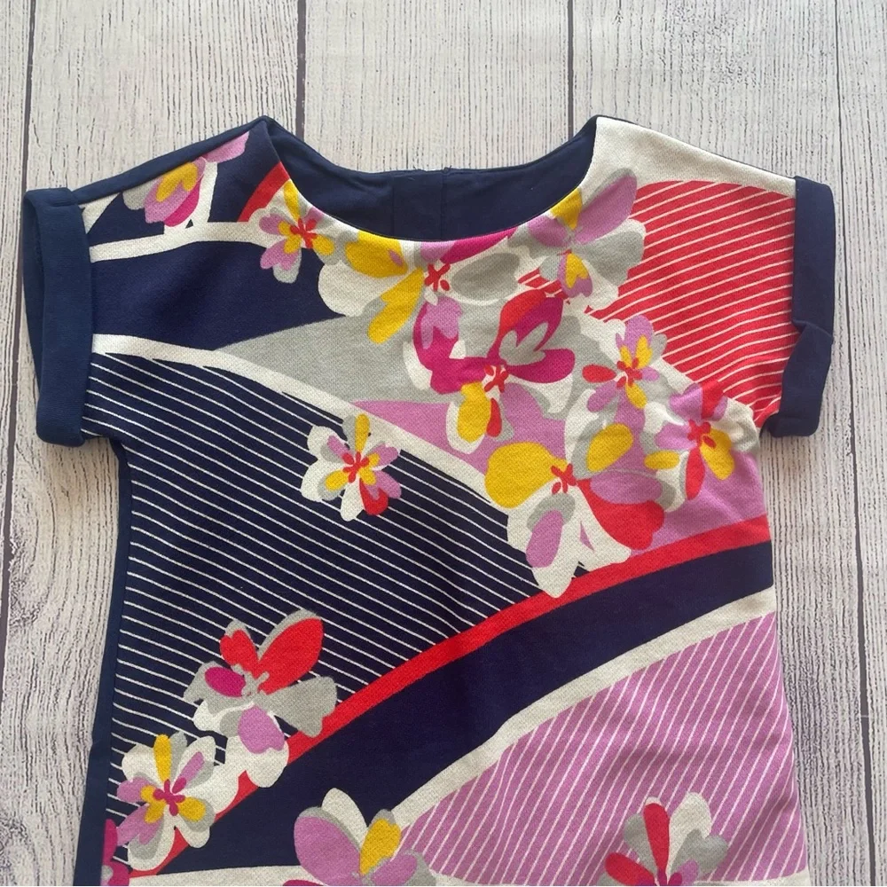 Gymboree Navy Blue Floral Dress Size 10